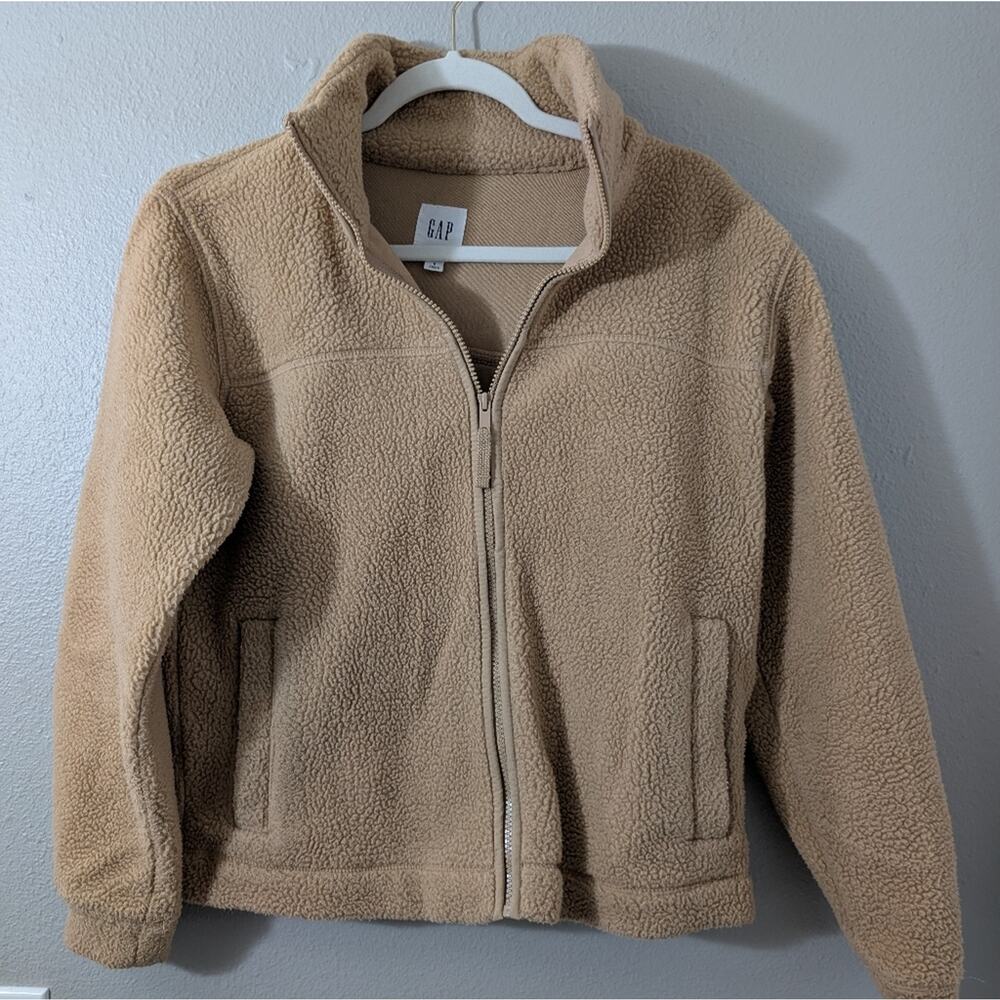 GAP Sherpa Jacket Full Zip Coat - Picture 2 of 5